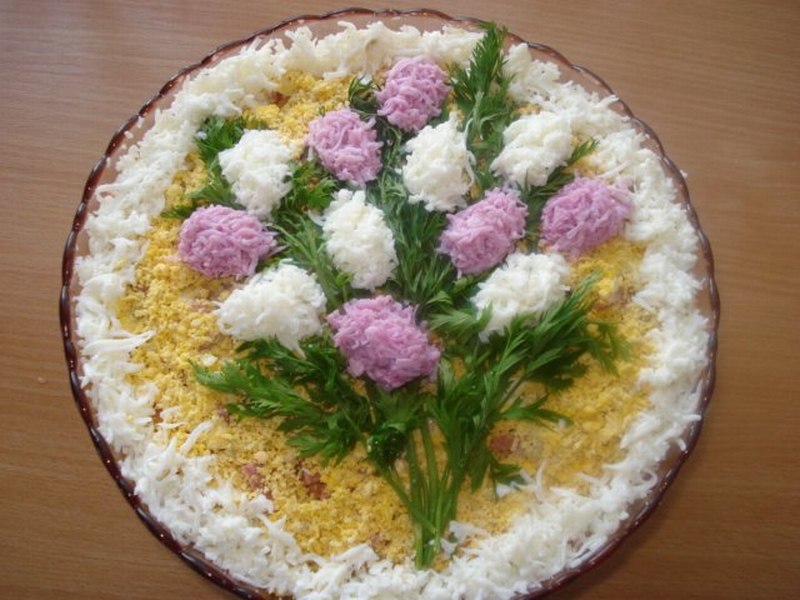 Приготовление салатов с фото пошагово