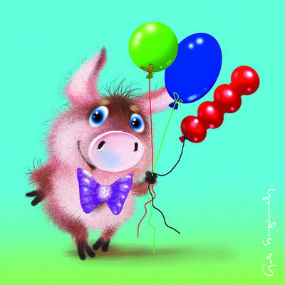 Картинки Свиньи С Поздравлением Дня Рождения
