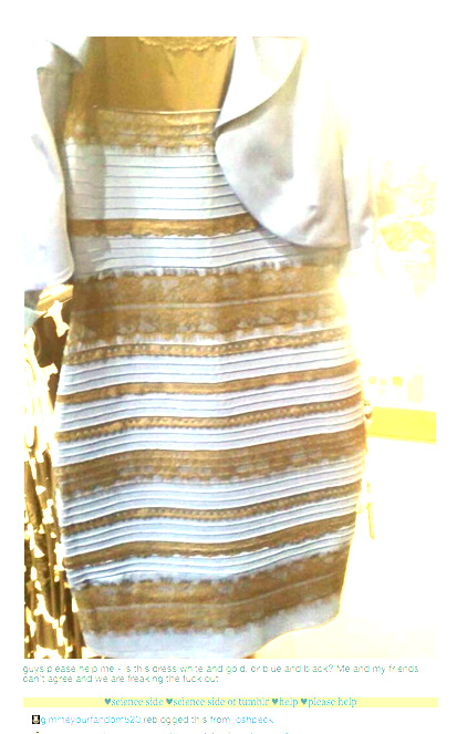 Платье синее или золотое оригинал фото