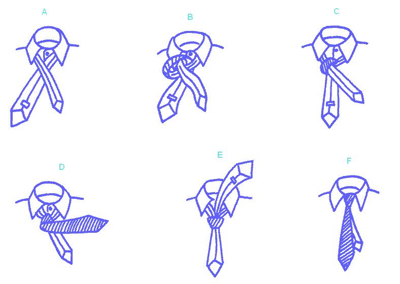 Как завязать галстук на руке пошагово фото
