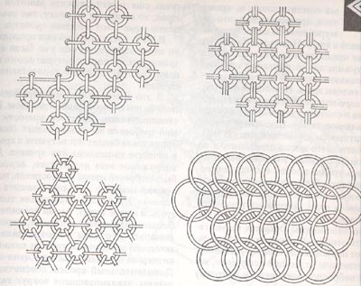 Плетение кольчуги 6 в 1 схема
