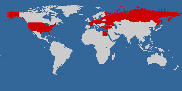 23 страна. Visited Countries Map.